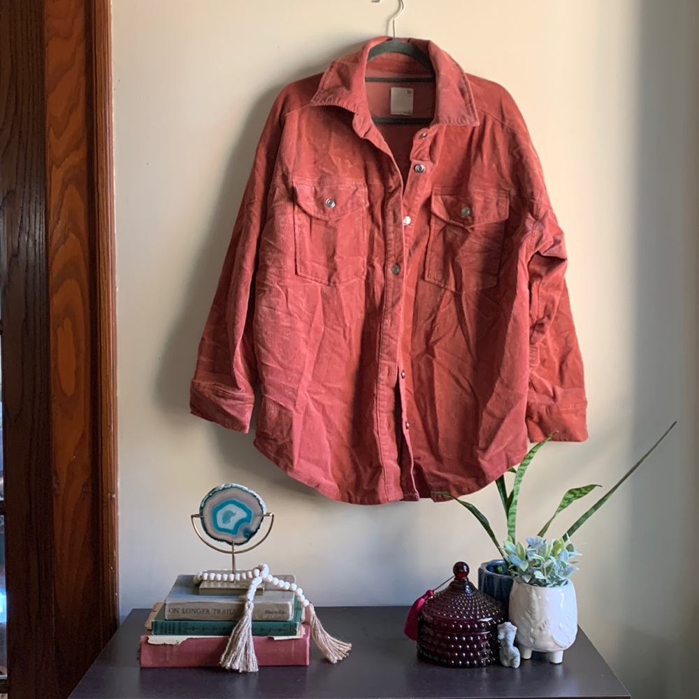 Rusty Rose Corduroy  Over-shirt / Lightweight Jacket